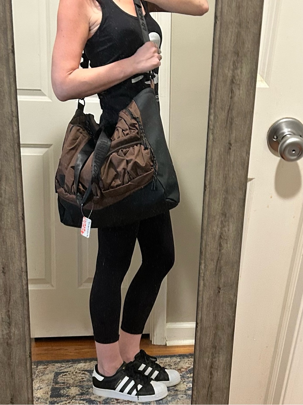 NWT Free People Movement Never Still Tote Bag in Cocoa
